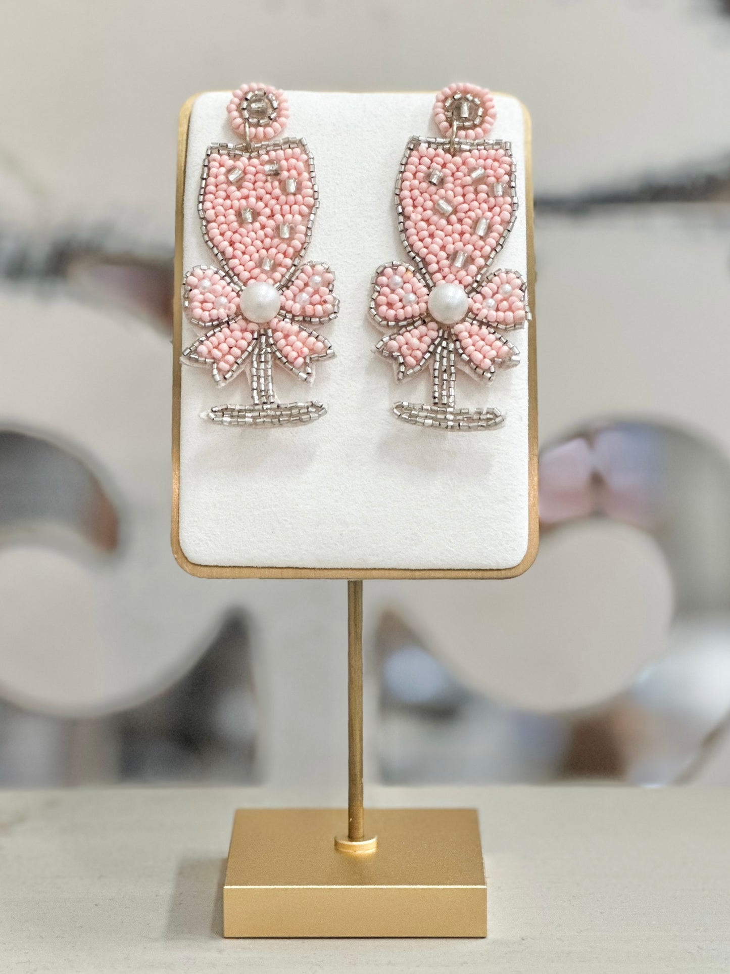 Pink Champagne Earrings