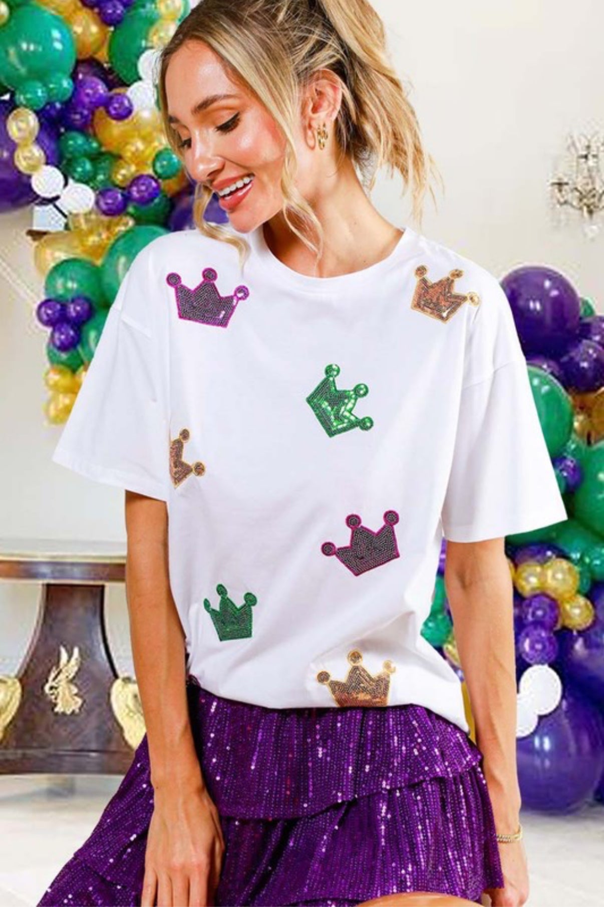 Mardi Gras Crown Shirt