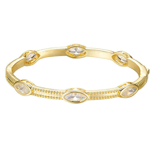 Oval Crystal Bangle