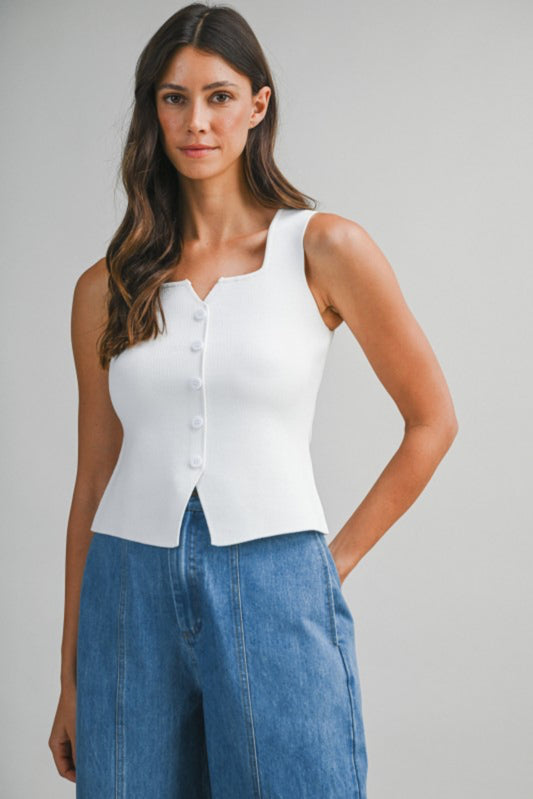 The Classic Notch Knit Tank