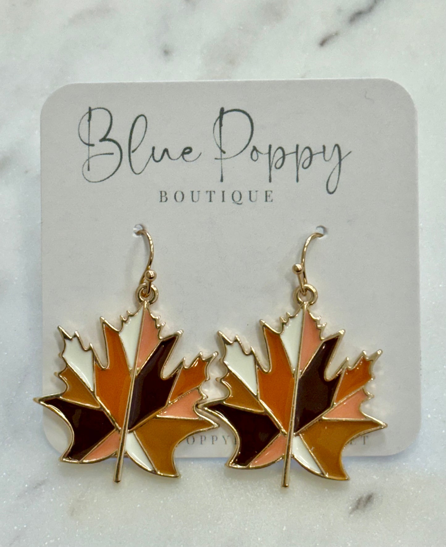 Multi Fall Leaf Earrings