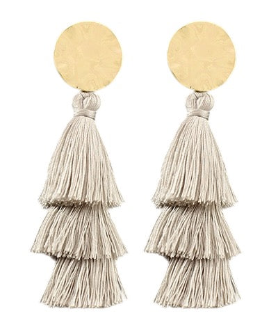 Party of Three Tassel Earrings