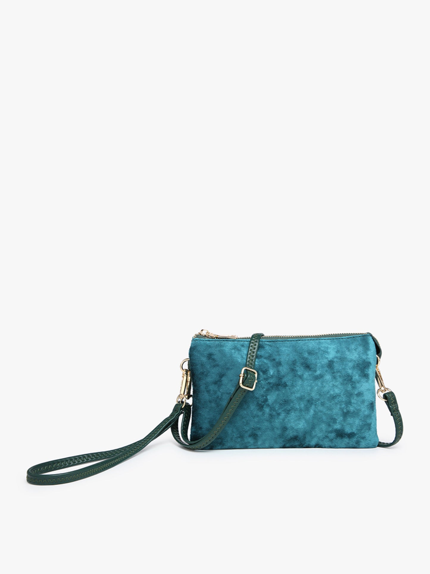 Riley Velvet Crossbody Wristlet