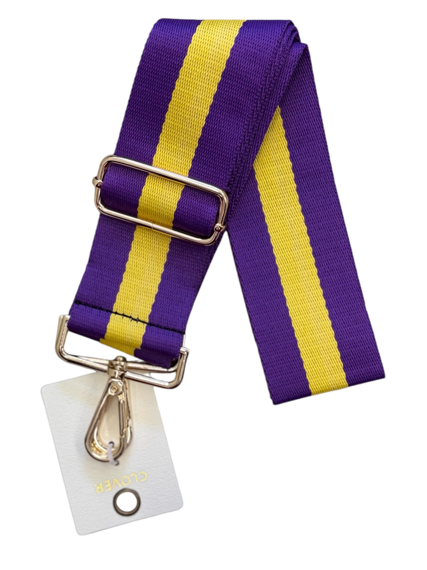 Purple and Yellow Purse Strap