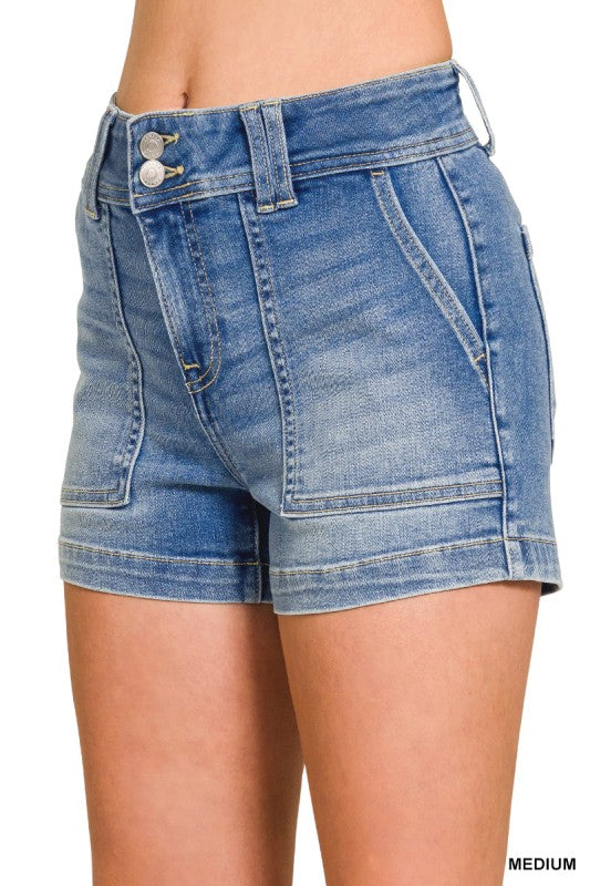 The All-Day Utility Denim Shorts