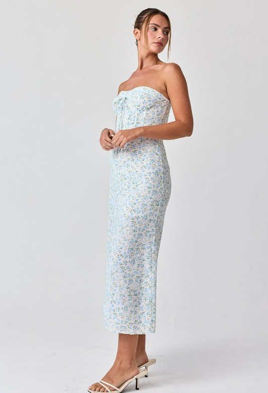 The Bloom & Breeze Strapless Midi