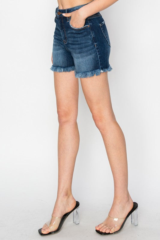 The Smooth & Chic Tummy Control Denim Shorts