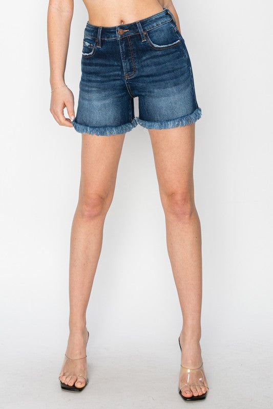 The Smooth & Chic Tummy Control Denim Shorts