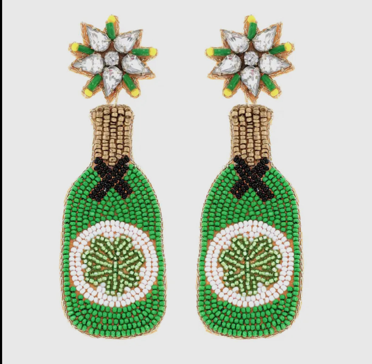 St. Patty’s Day Bottle Earrings