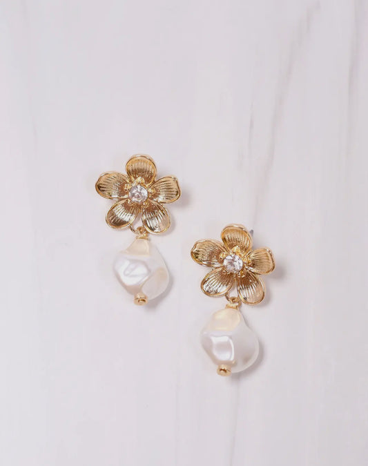 Flower & Pearl Earring