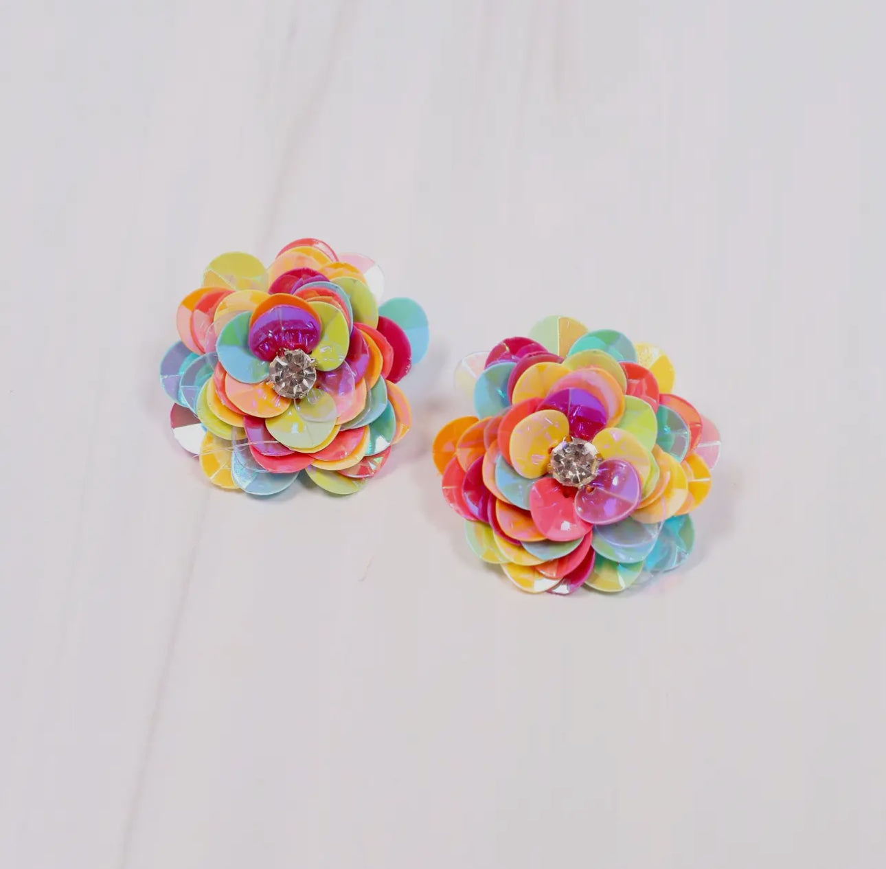 Sequin Flower Earring