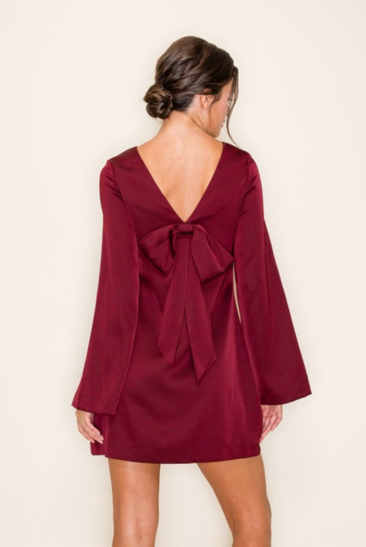 Emerald Elegance Satin Dress