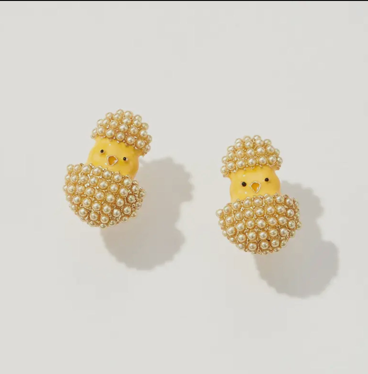 Pearl Easter Egg Earrings