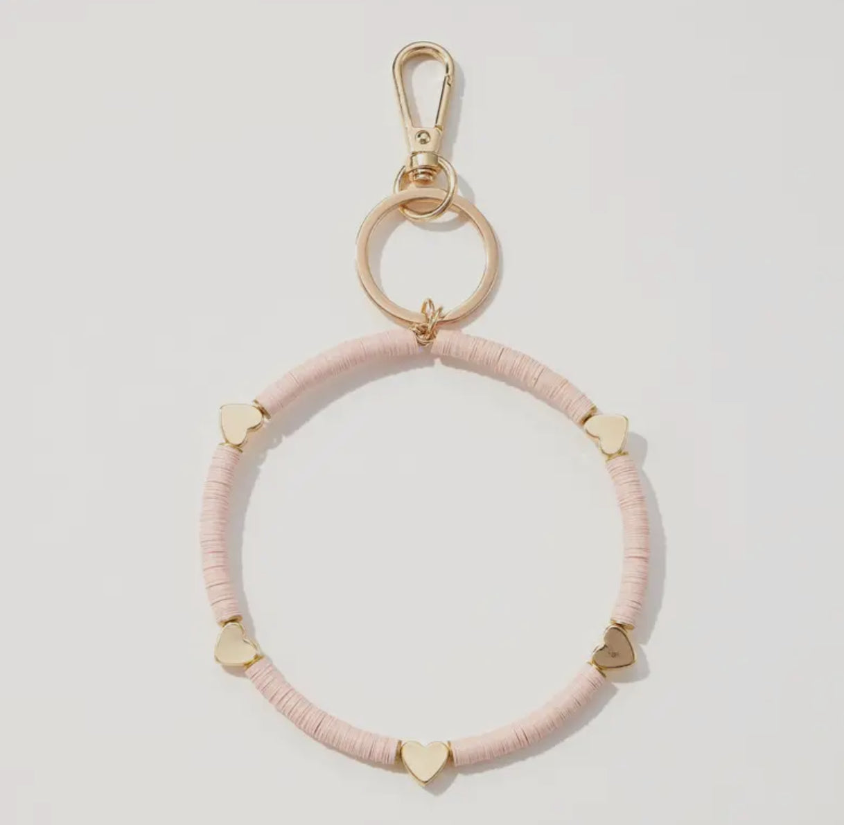 Disc Bead Key Ring Bracelet