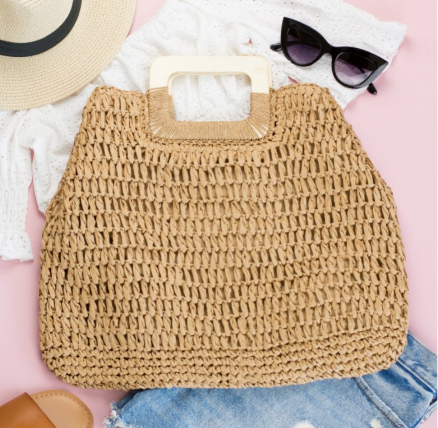 Labuan Beach Straw Tote