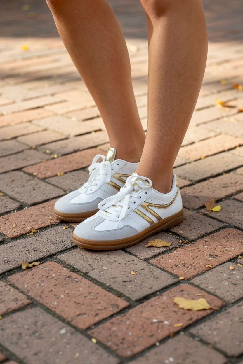 The Golden Retro Sneaker