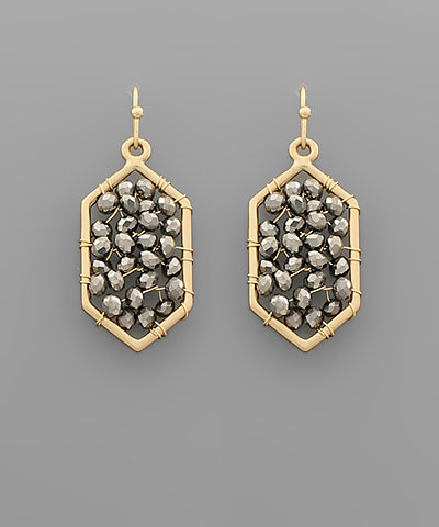 Sophia Beaded Drop Earrings