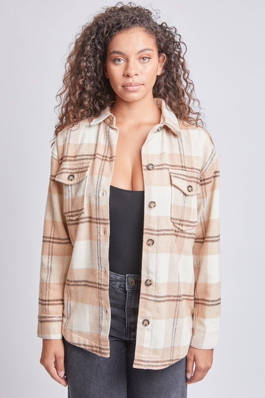 Khaki Plaid Shacket