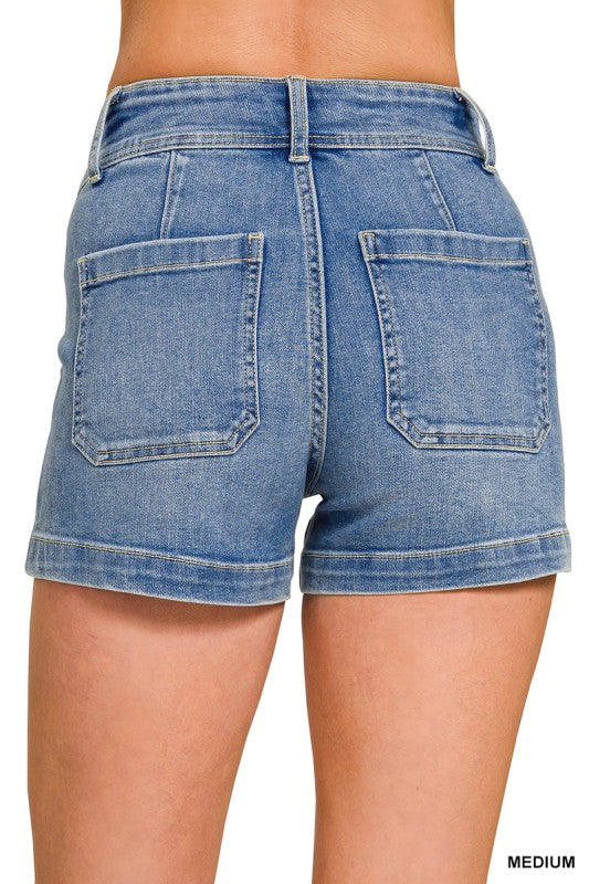 The All-Day Utility Denim Shorts