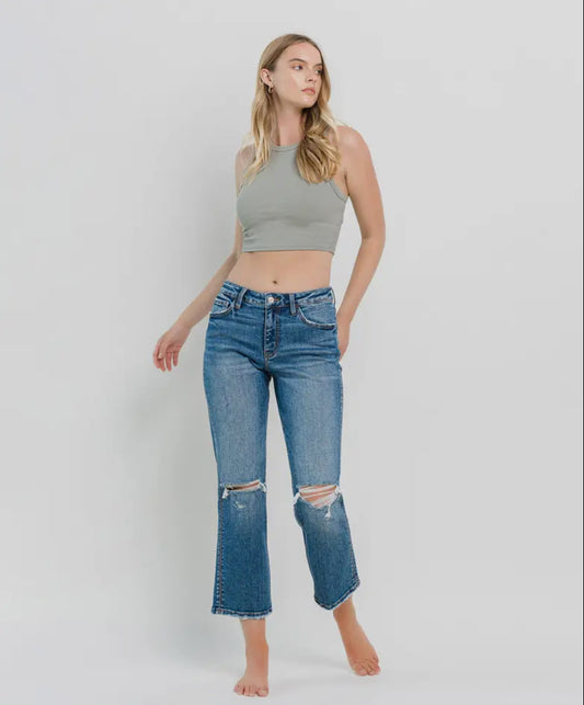 Vervet High Rise Straight Jeans