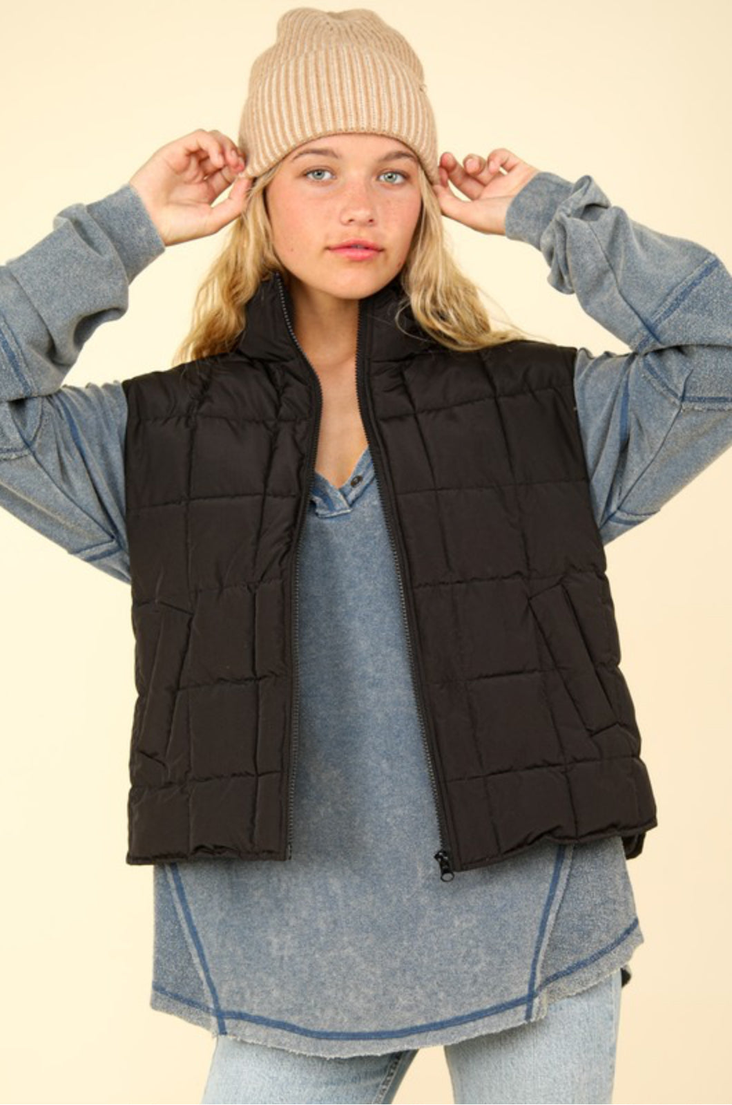 Quilted Puffer Vest