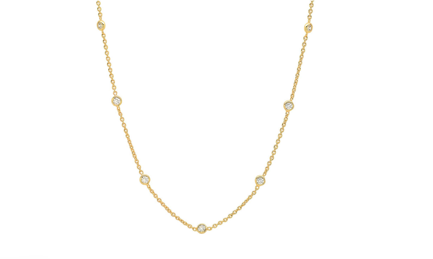 Diamond Station Necklace