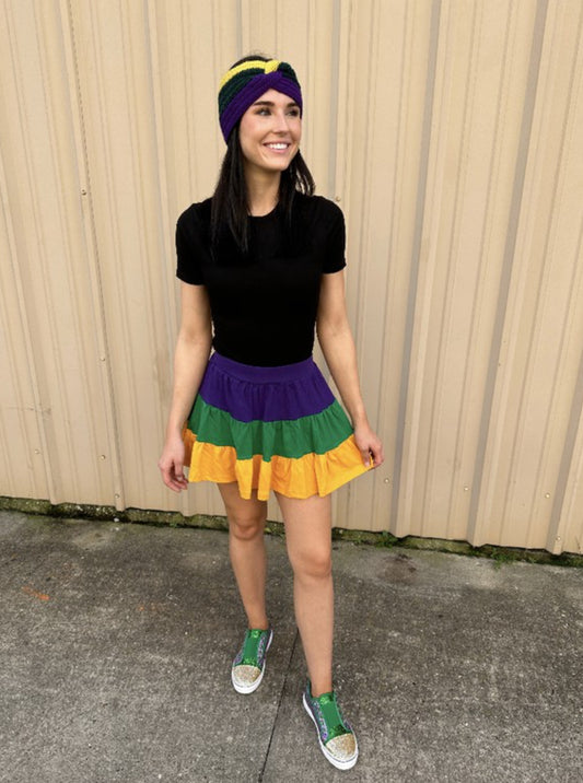 Color block Skort