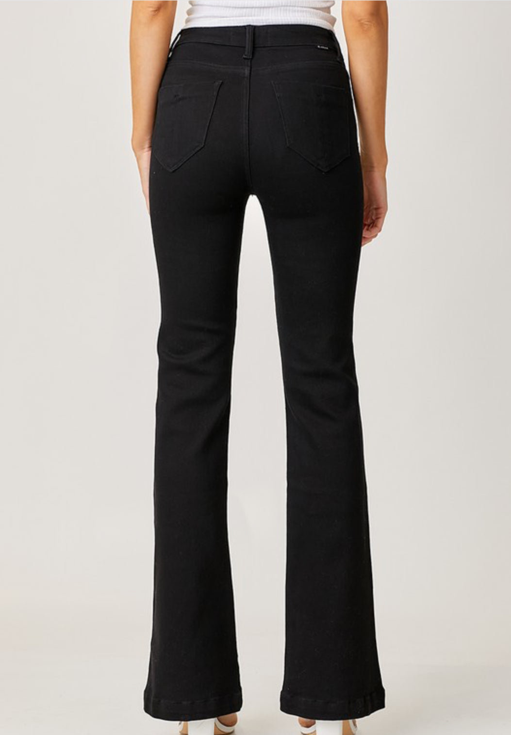 Risen Mid Rise Flare Jeans