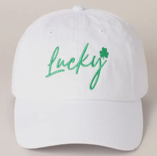 Lucky Embroidered Baseball Cap