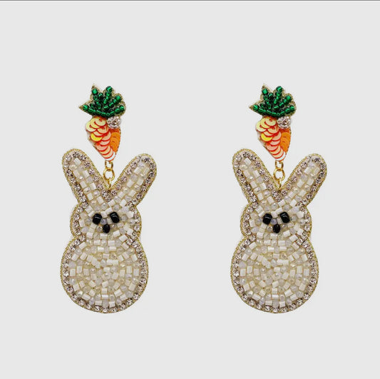 Bunny Beaded Earrings