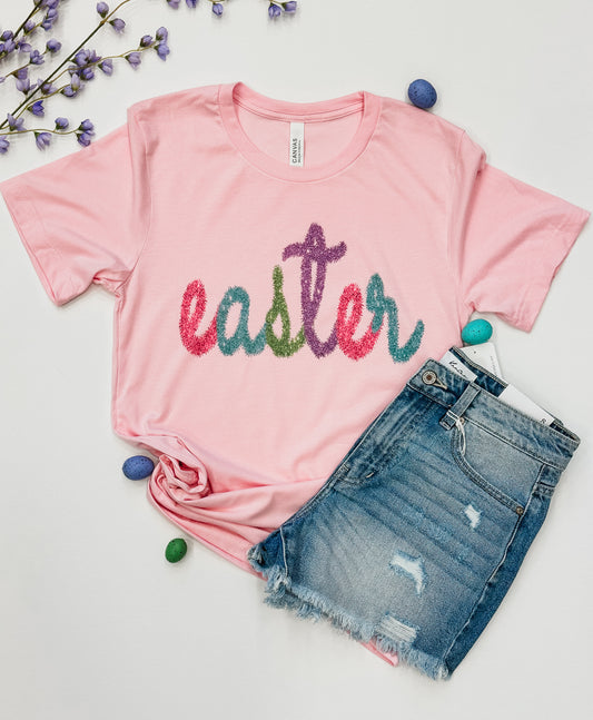 Tinsel Print Easter Tee