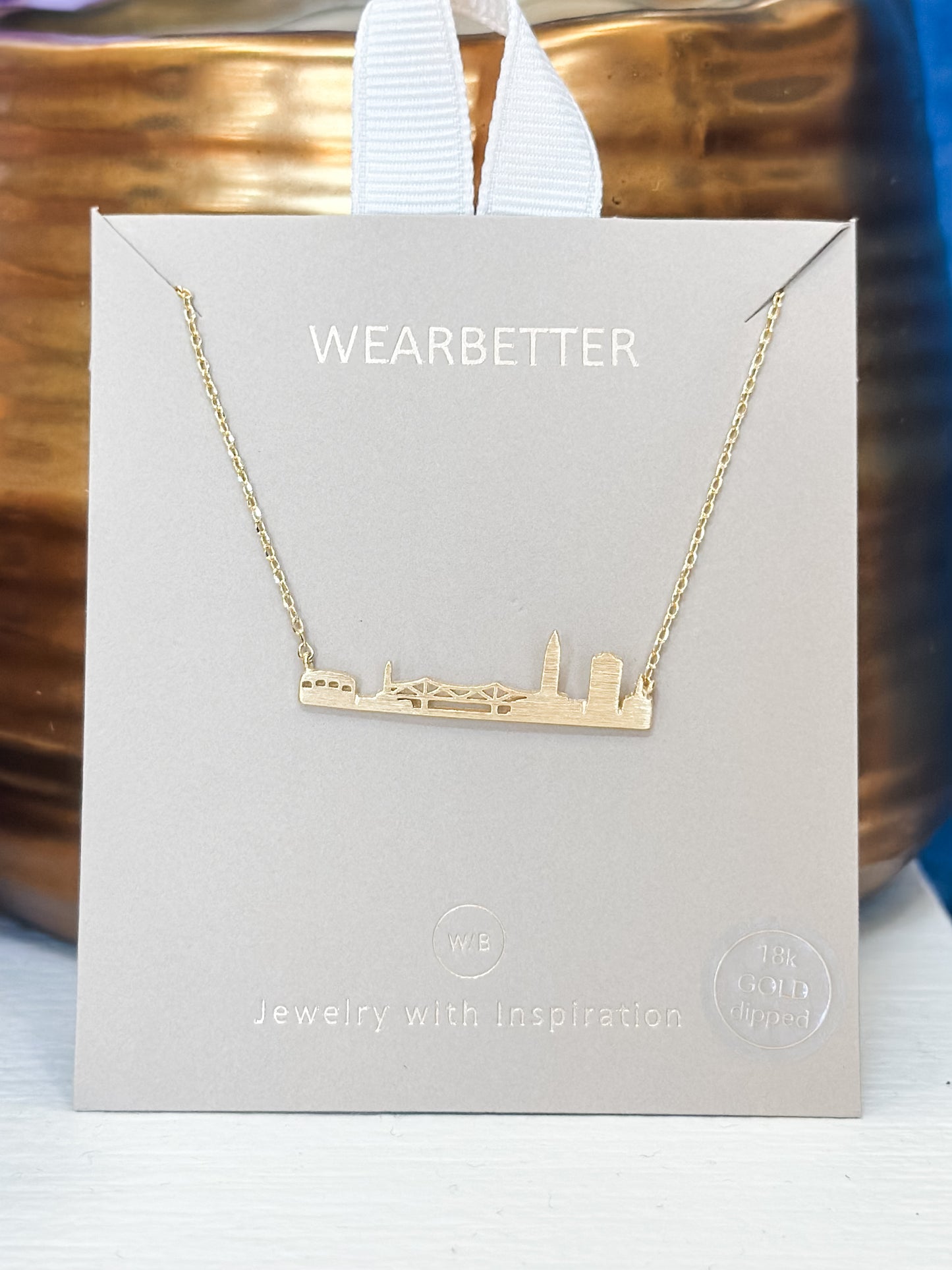 Baton Rouge Skyline Necklace