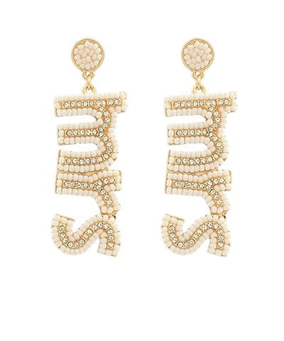 MRS Beaded Earrings