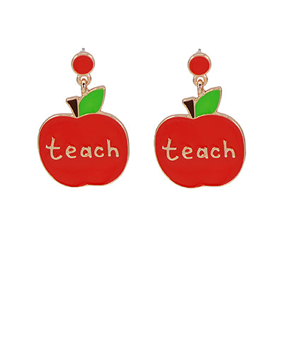 Teach Apple Earrings