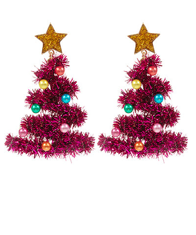 Tinsel Tree Earrings