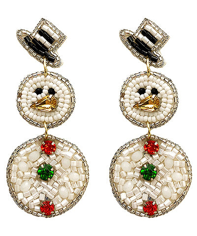 Snowman Earrings