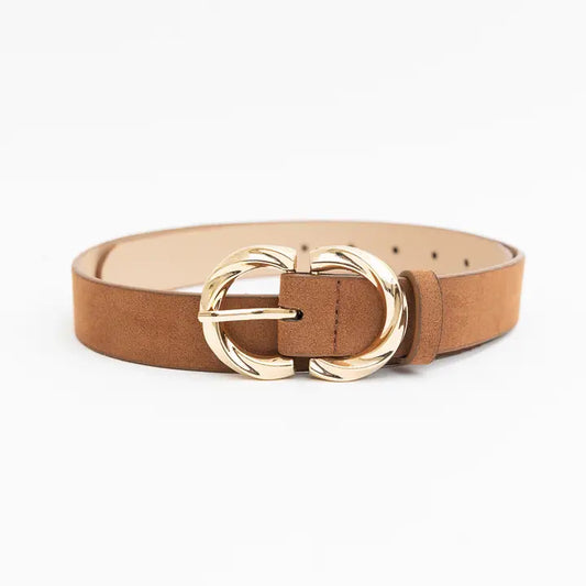 Brown Suede Belt