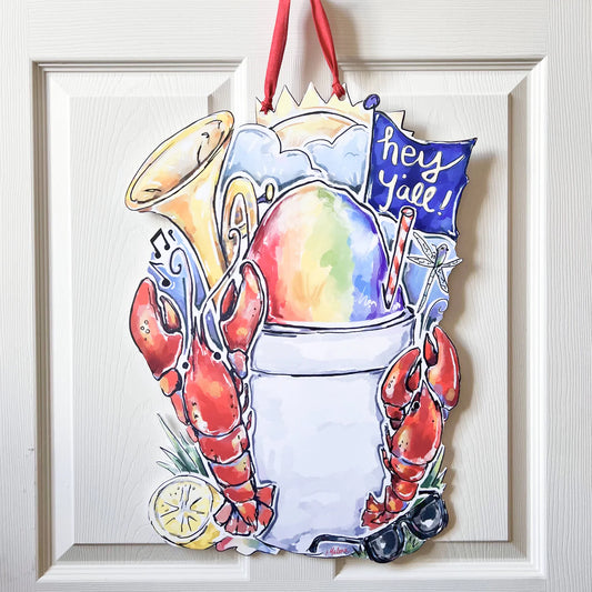 Southern Summertime Door Hanger