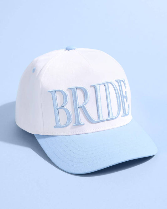 Something Blue Hat - embroidered hat, Bride Gift, Bachelorette