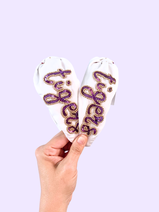Purple & Gold Tigers Headband - Game Day