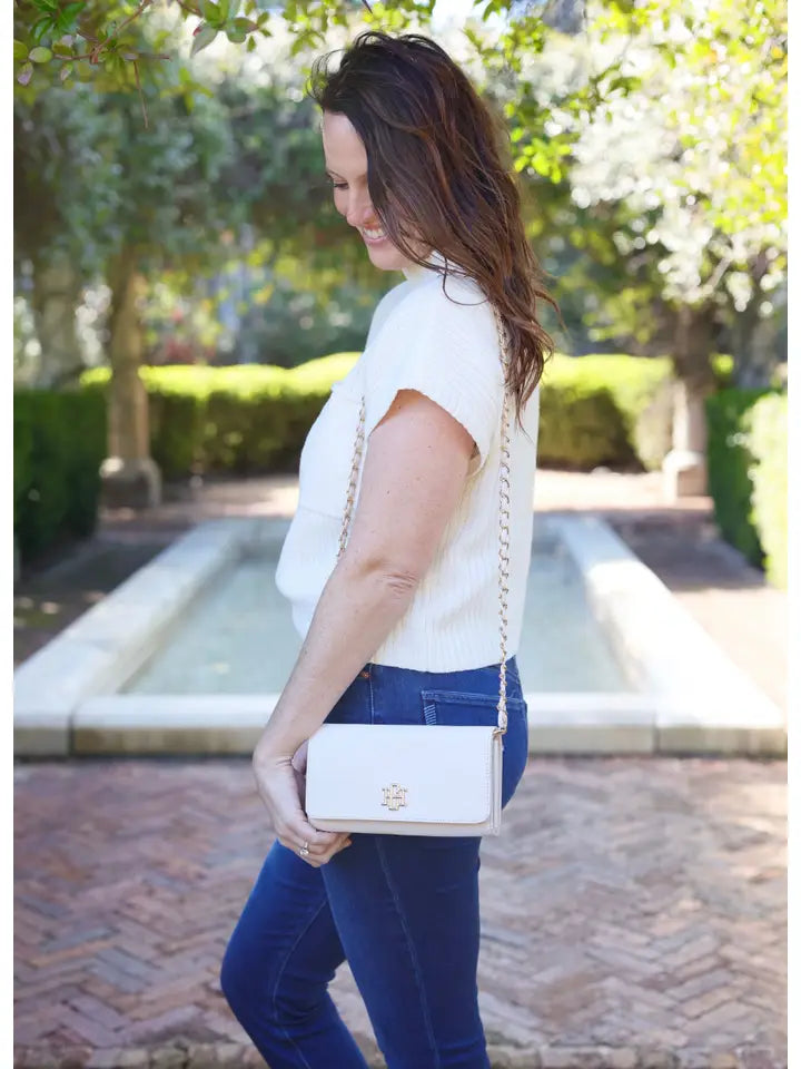 Wren Wallet Crossbody Cream