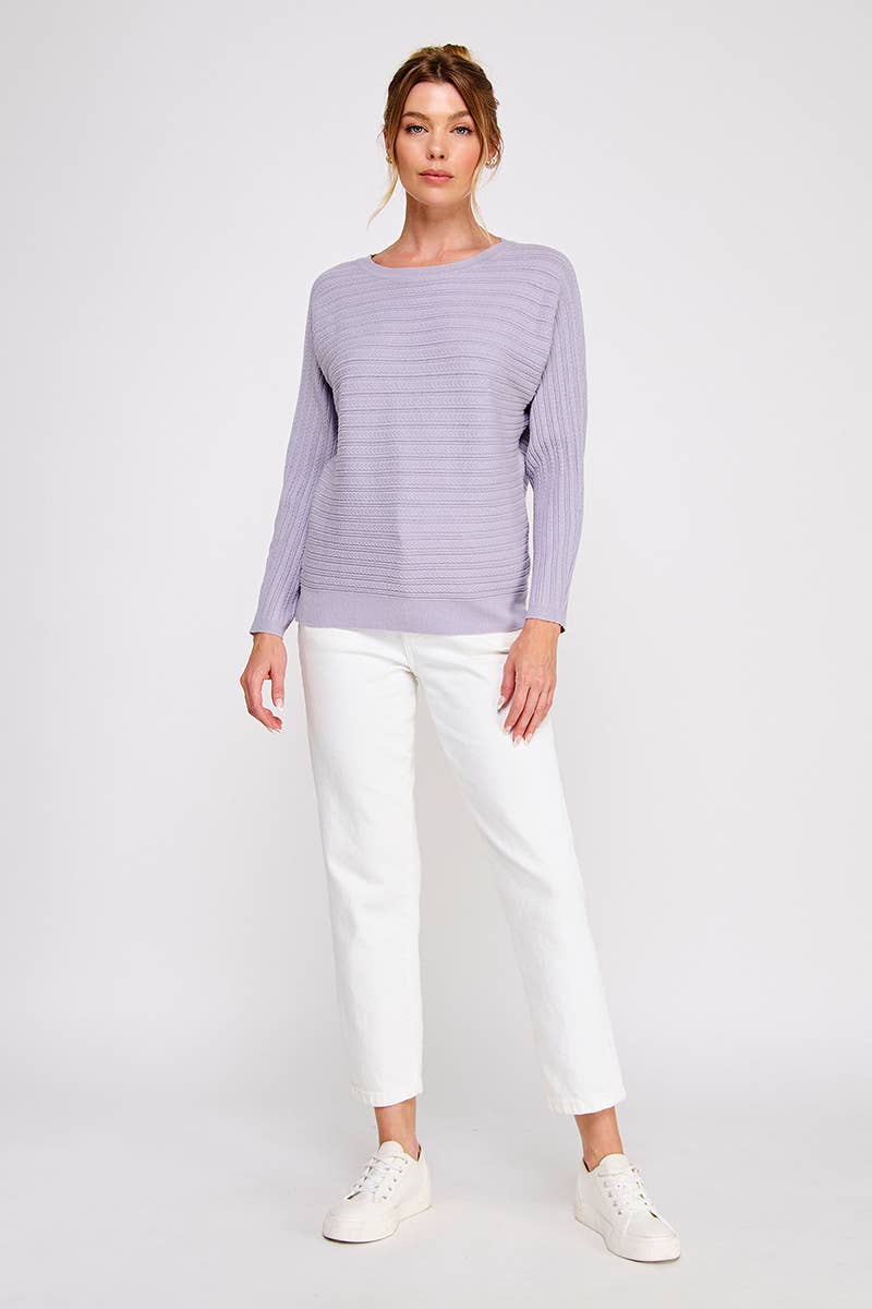 Willow Pointelle Dolman Sweater