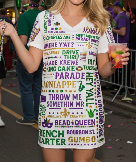 NOLA Parade Route Tee Dress