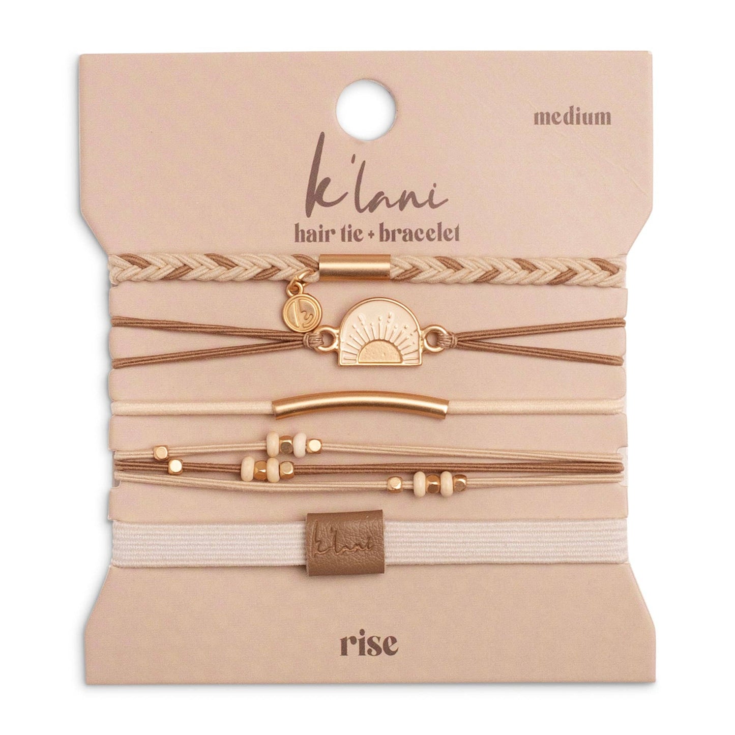 "Rise" Gold Sun Hair Tie Bracelets