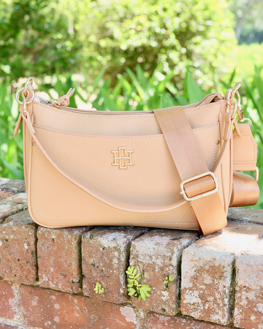 Paxton Crossbody with Pockets Tan PB
