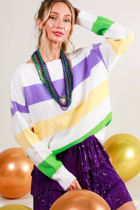Krewe Colorblock Sweater